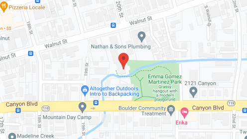 Map of the neighborhood around Walnut Place