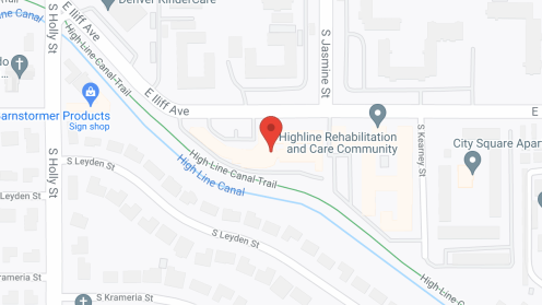 Map of the neighborhood around Holly Heights Nursing Center