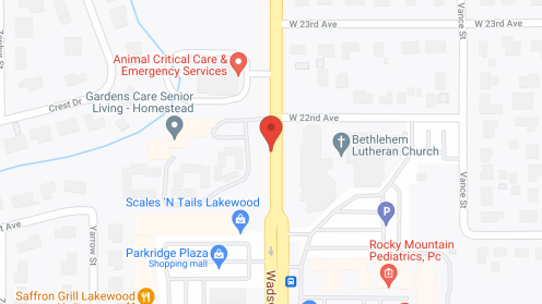 Map of the neighborhood around Gardens Care Homestead