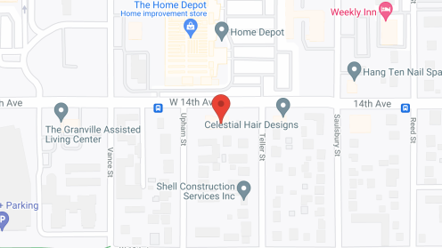 Map of the neighborhood around Teller Place