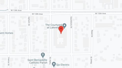 Map of the neighborhood around Courtyard At Lakewood