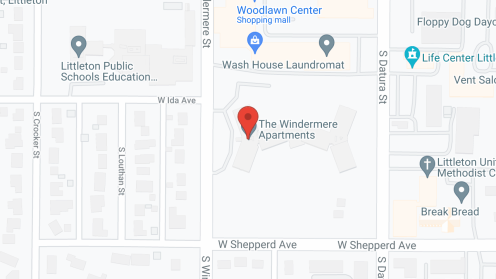 Map of the neighborhood around Southview Place Towers