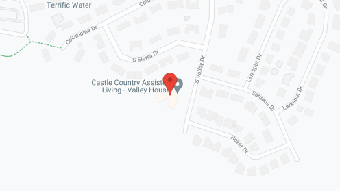 Map of the neighborhood around Valley House