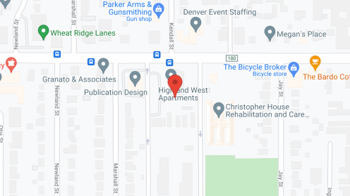 Map of the neighborhood around Highland West Community