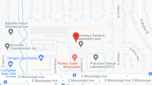 Map of the neighborhood around Canterbury Gardens
