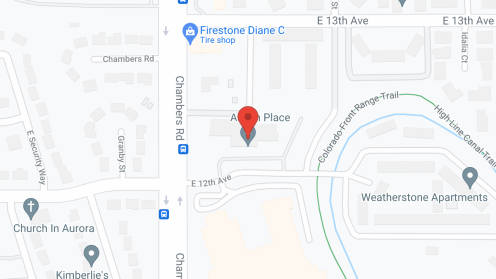 Map of the neighborhood around Aspen Place