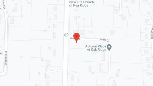 Map of the neighborhood around Autumn Place at Oak Ridge