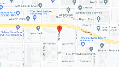 Map of the neighborhood around Winn Parish Medical Ctr
