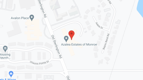 Map of the neighborhood around Azalea Estates of Monroe
