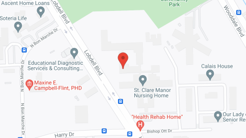 Map of the neighborhood around St Clare Manor