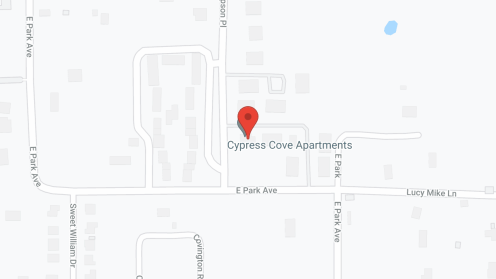 Map of the neighborhood around Cypress Cove Apartments