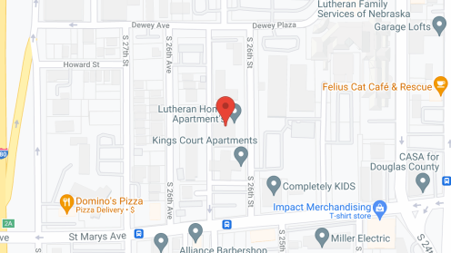 Map of the neighborhood around Lutheran Home