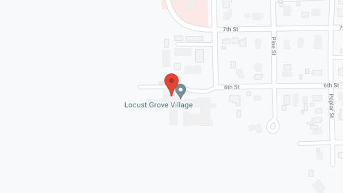 Map of the neighborhood around Rush County Nursing Home
