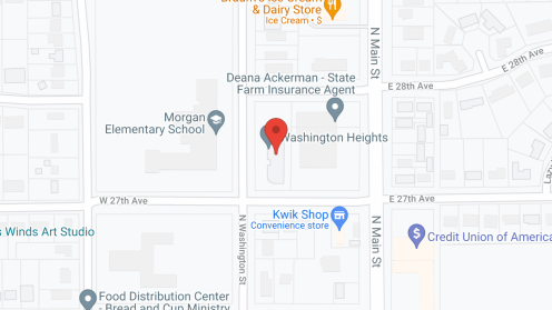 Map of the neighborhood around Washington Heights