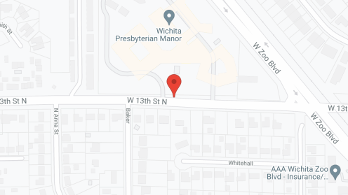 Map of the neighborhood around Wichita Presbyterian Manor