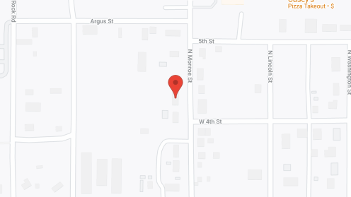 Map of the neighborhood around Independent Living