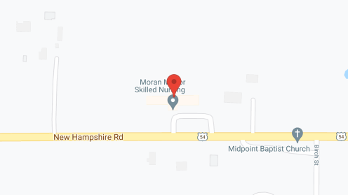 Map of the neighborhood around Moran Manor Nursing Ctr