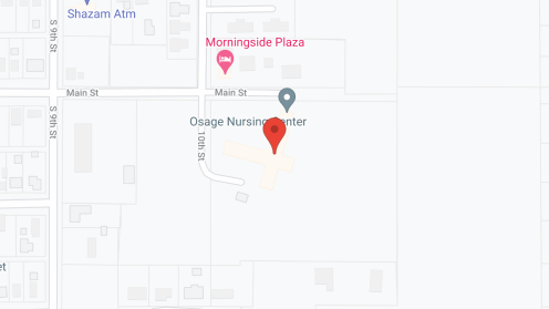 Map of the neighborhood around Osage Nursing Care