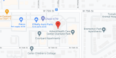 Overland Park Place in google map