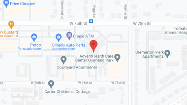 Overland Park Place in google map