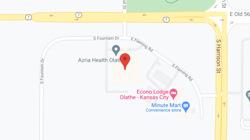 Map of the neighborhood around Azria Health Olathe