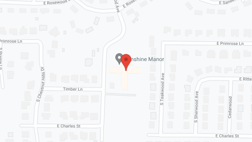 Map of the neighborhood around Sonshine Manor
