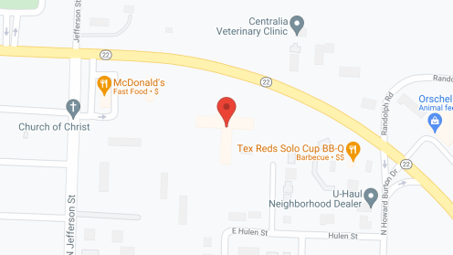 Map of the neighborhood around Heritage Hall