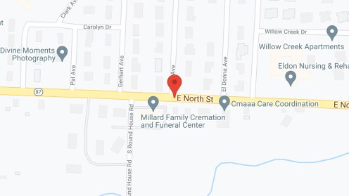 Map of the neighborhood around Bristol Manor of Eldon