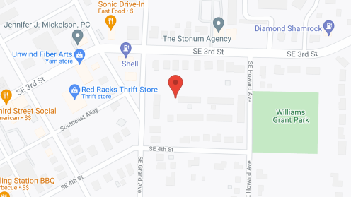 Map of the neighborhood around LeGrand