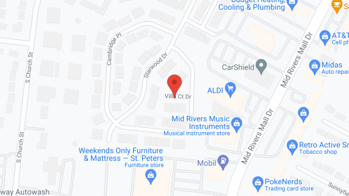 Map of the neighborhood around St Peters Villa