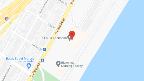 Map of the neighborhood around Altenheim St. Louis