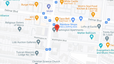 Washington Apartments in google map