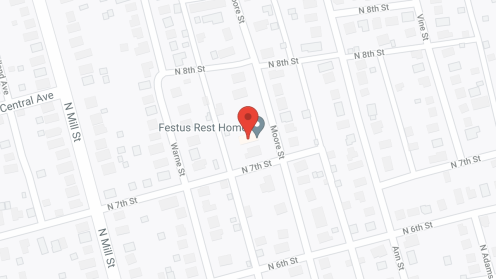 Map of the neighborhood around Festus Rest Home