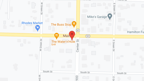 Map of the neighborhood around Hancock County Sheltered Care