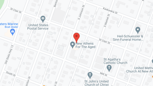 Map of the neighborhood around New Athens Home