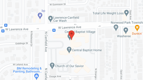 Map of the neighborhood around Central Baptist Village