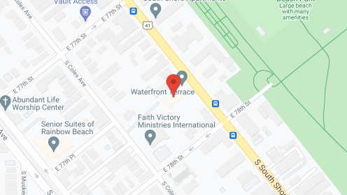 Map of the neighborhood around Waterfront Terrace, Inc.