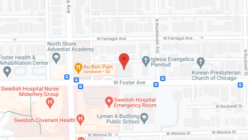 Map of the neighborhood around Covenant Home of Chicago