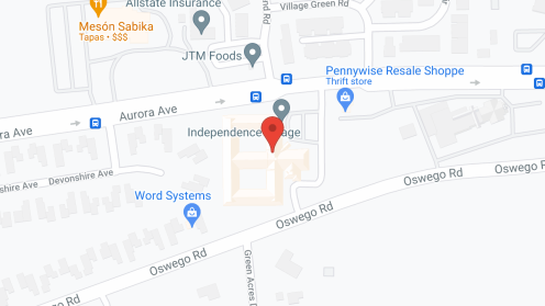 Map of the neighborhood around Independence Village Naperville