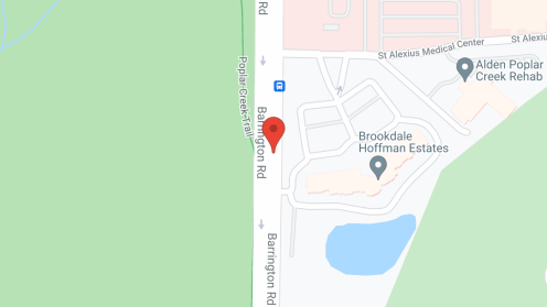 Map of the neighborhood around Brookdale Hoffman Estates