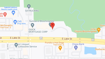 Sunrise of Bloomingdale in google map
