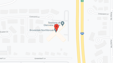 Brookdale Northbrook in google map