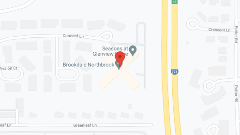Map of the neighborhood around Brookdale Northbrook