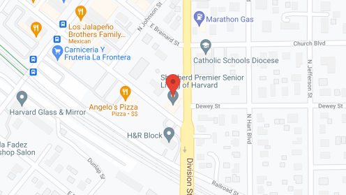 Map of the neighborhood around Shepherd of Harvard