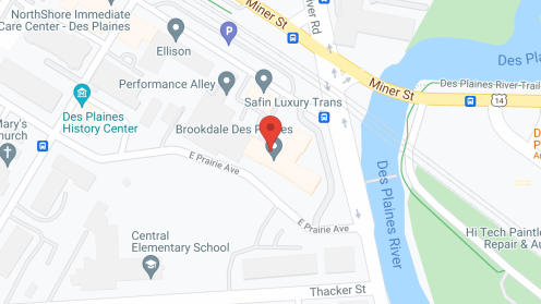 Map of the neighborhood around Brookdale Des Plaines
