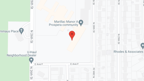 Map of the neighborhood around Marillac Manor Inc