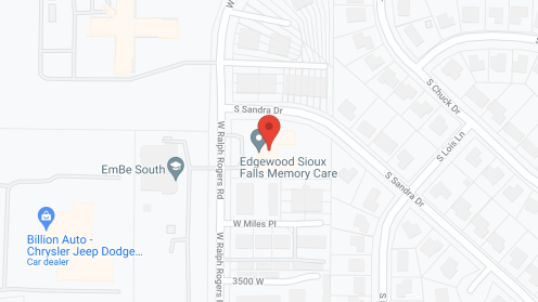 Map of the neighborhood around Edgewood Vista Memory Care Sioux Falls