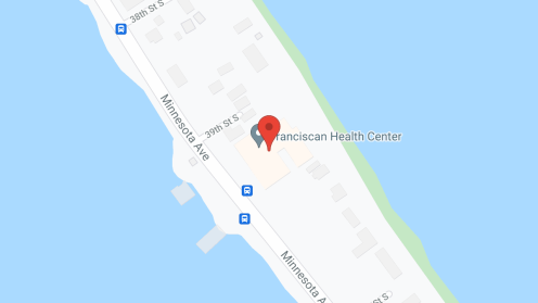 Map of the neighborhood around Franciscan Health Ctr