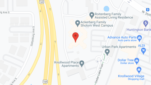 Map of the neighborhood around Ackerberg Sholom West