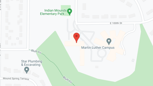 Map of the neighborhood around Meadow Woods - Martin Luther Campus